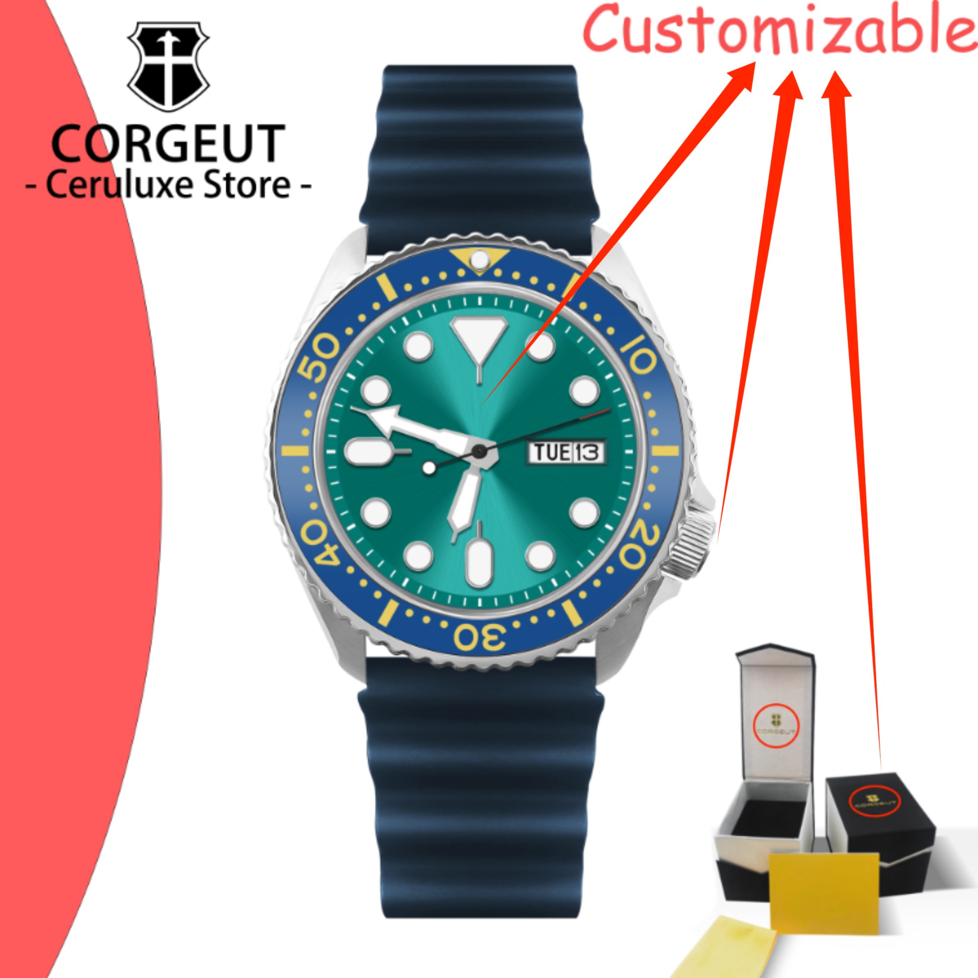 Vintage Digital Watch - Orologio Subacqueo Vintage con Logo Personalizzato,