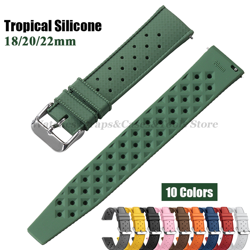 Citizen Watches Smartwatch - Cinturino per orologio in silicone tropicale