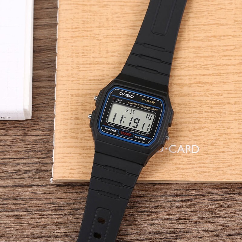 Watch Display Pillow - Casio F-91W-1 Orologio da Polso Quadrato