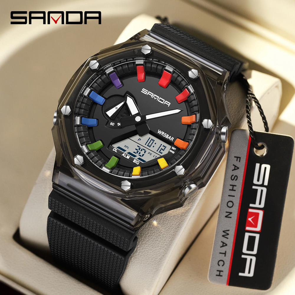 Smartwatch Army Watches For Men - SANDA 3341Digital LED Orologio da uomo