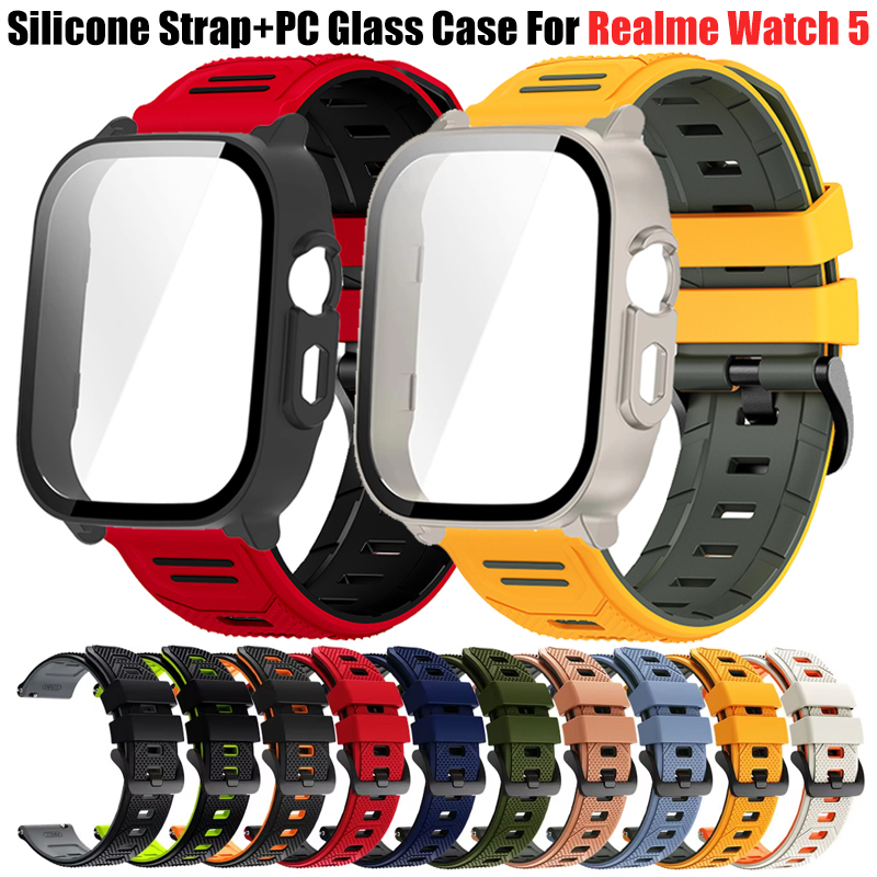 Watch S Realme - Cinturino in silicone traspirante + custodia