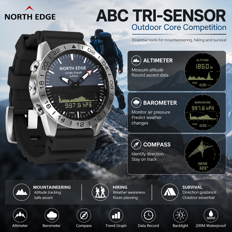 NORTH EDGE Orologio Subacqueo  - Smartwatch Army Watches For Men recensione e prezzo