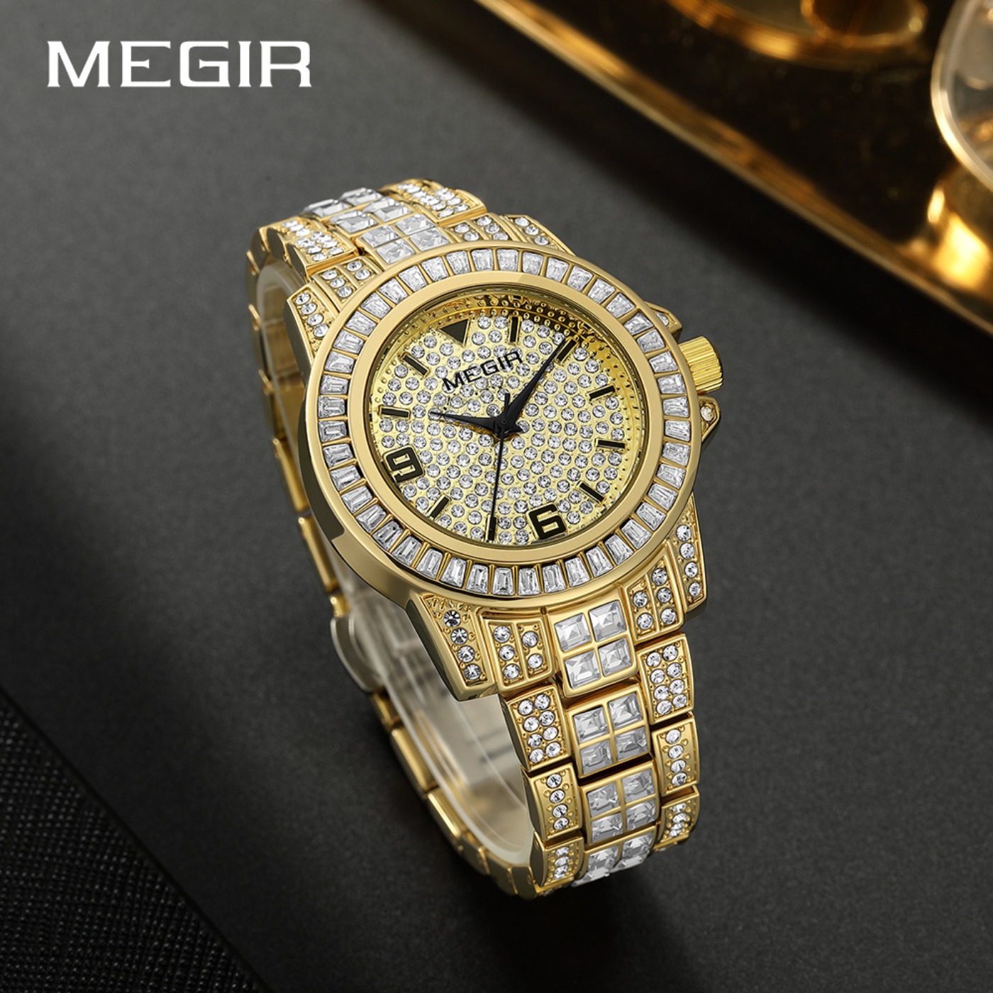 MEGIR Orologi di Lusso con Dia - Analog Quartz Watch recensione e prezzo