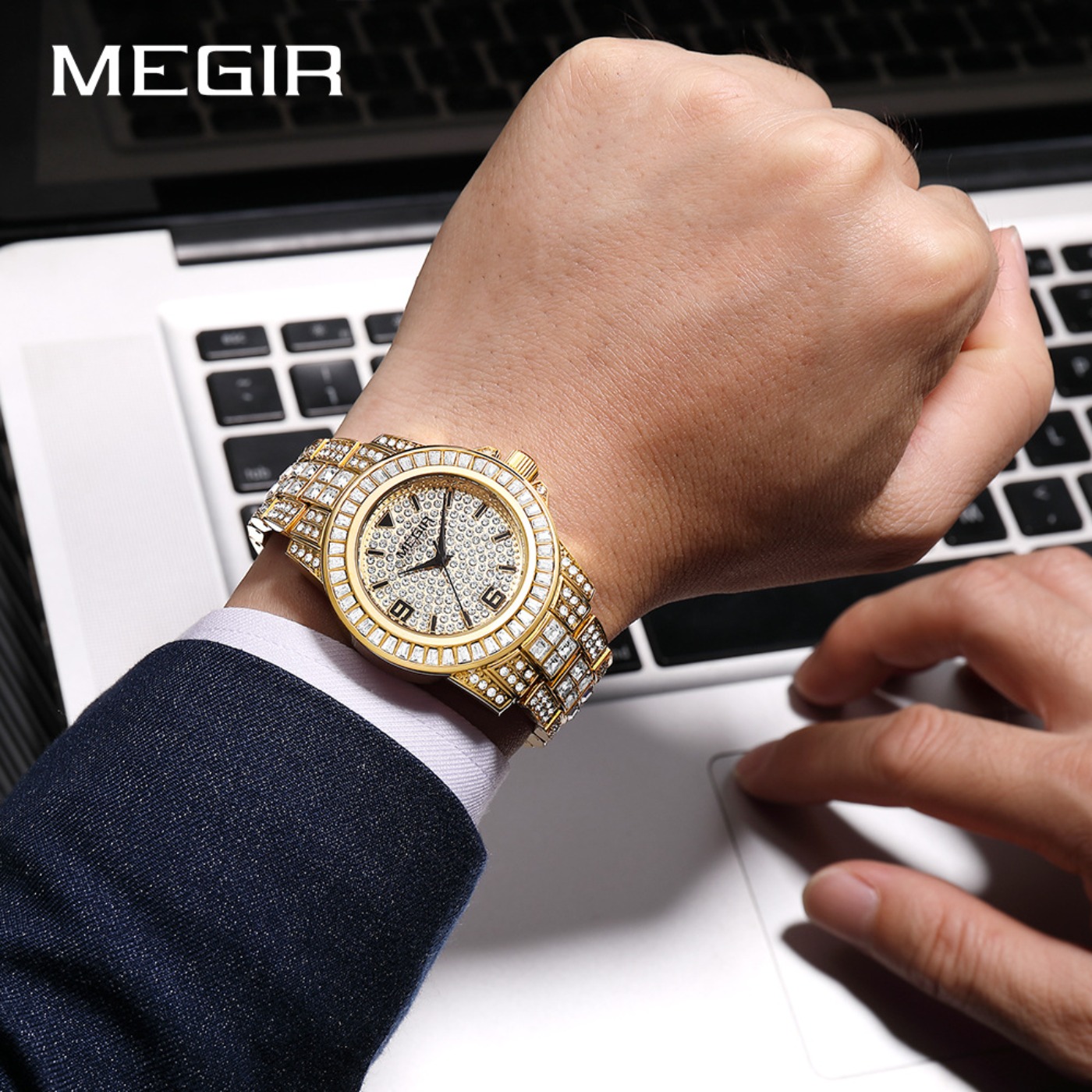 MEGIR Orologi di Lusso con Dia - Analog Quartz Watch recensione e prezzo