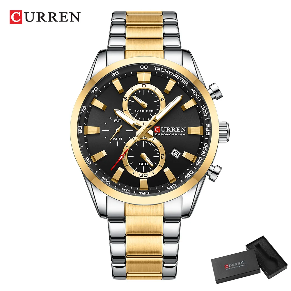 CURREN Casual Quarzo Crono Oro - Analog Quartz Watch recensione e prezzo
