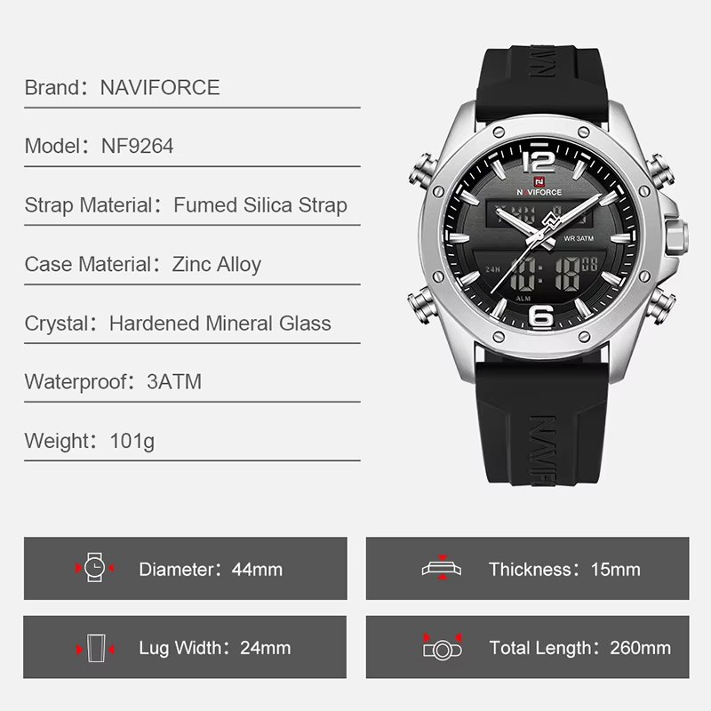Orologio NAVIFORCE da uomo al  - Watch Display Pillow recensione e prezzo