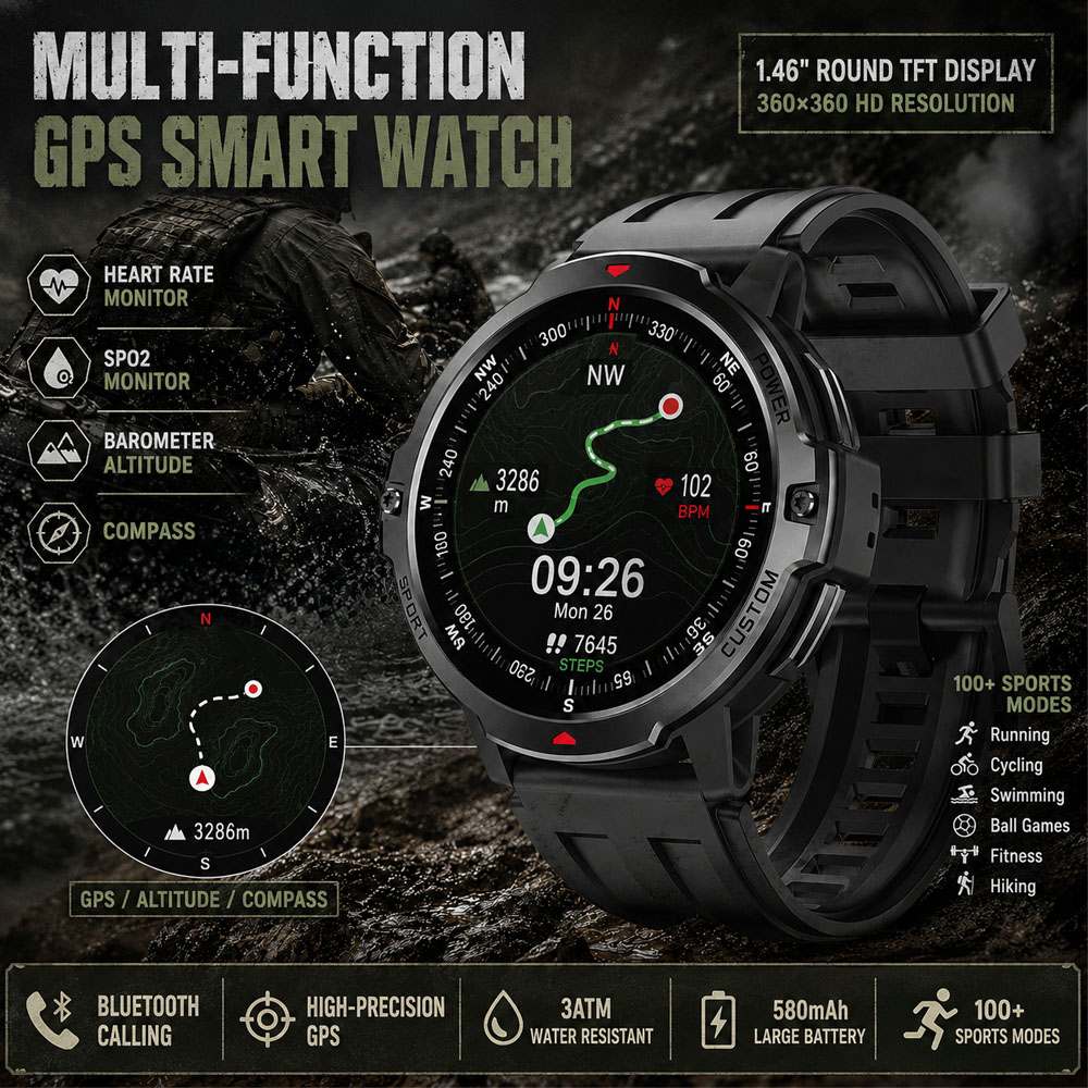 NUOVO Smartwatch GPS Militare  - Smartwatch Timex Watches For Women recensione e prezzo