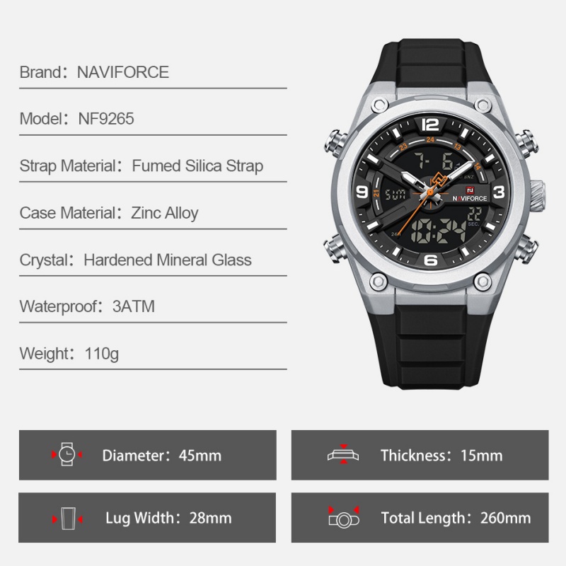 Orologio da uomo NAVIFORCE con - Analog Quartz Watch recensione e prezzo