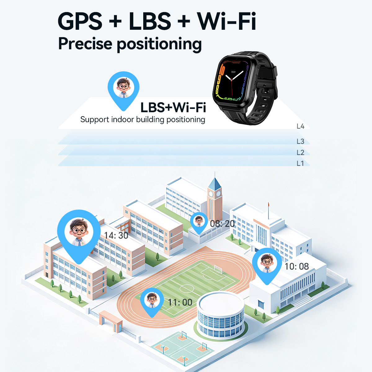HOCO Y108 Smartwatch per bambi - Smartwatch Watches For Kid Boy With Gps recensione e prezzo